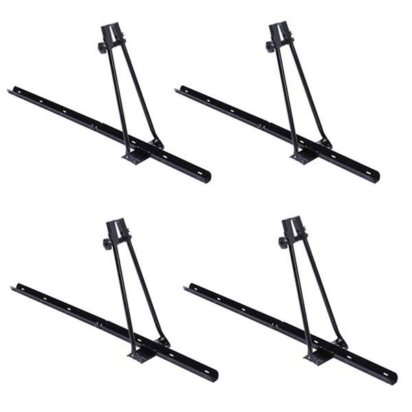4x Fahrradträger ORION + Dachträger RAPID kompatibel mit für Nissan Patrol (Y62) (5Türer) ab 10