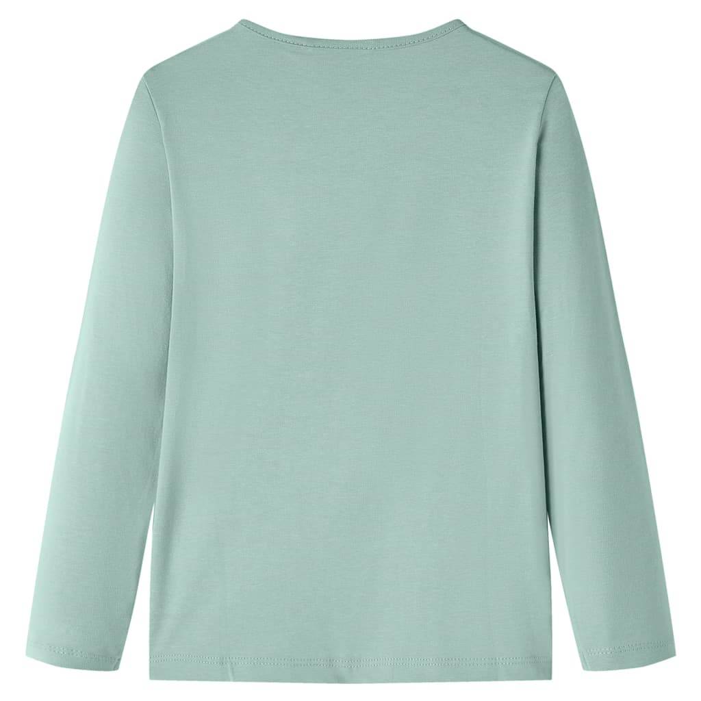 Kinder-Langarmshirt Minzgrün 116