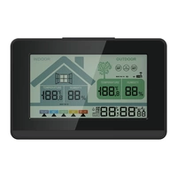 Funk-Wetterstation mit Lüftungsempfehlung 1x Sensor LCD Farb Display Funk-Wetterstation mit Datumsanzeige Digital Schwarz Funkuhr Alarm Snooze Funk-Wetterstation mit Lüftungsempfehlung 1x Sensor LCD Farb Display Funk-Wetterstation mit Datumsanzeige Digital Schwarz Funkuhr Alarm Snooze