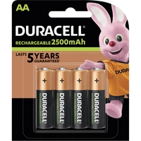DURACELL Akku 057043 NiMH Mignon AA HR06 1.2V/2.500mAh 4 St./Pack. DURACELL Akku 057043 NiMH Mignon AA HR06 1.2V/2.500mAh 4 St./Pack.