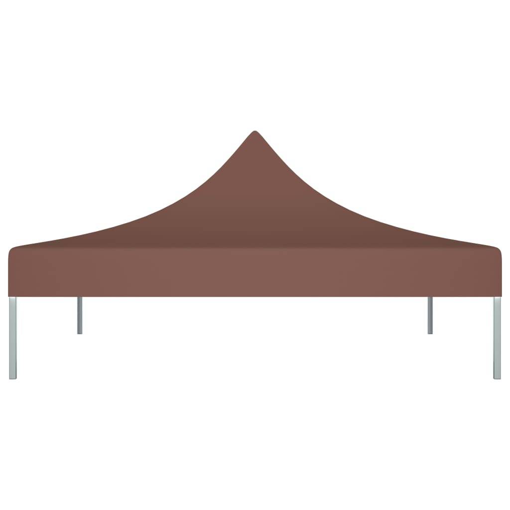 vidaXL Partyzelt-Dach 2x2 m Braun 270 g/m²