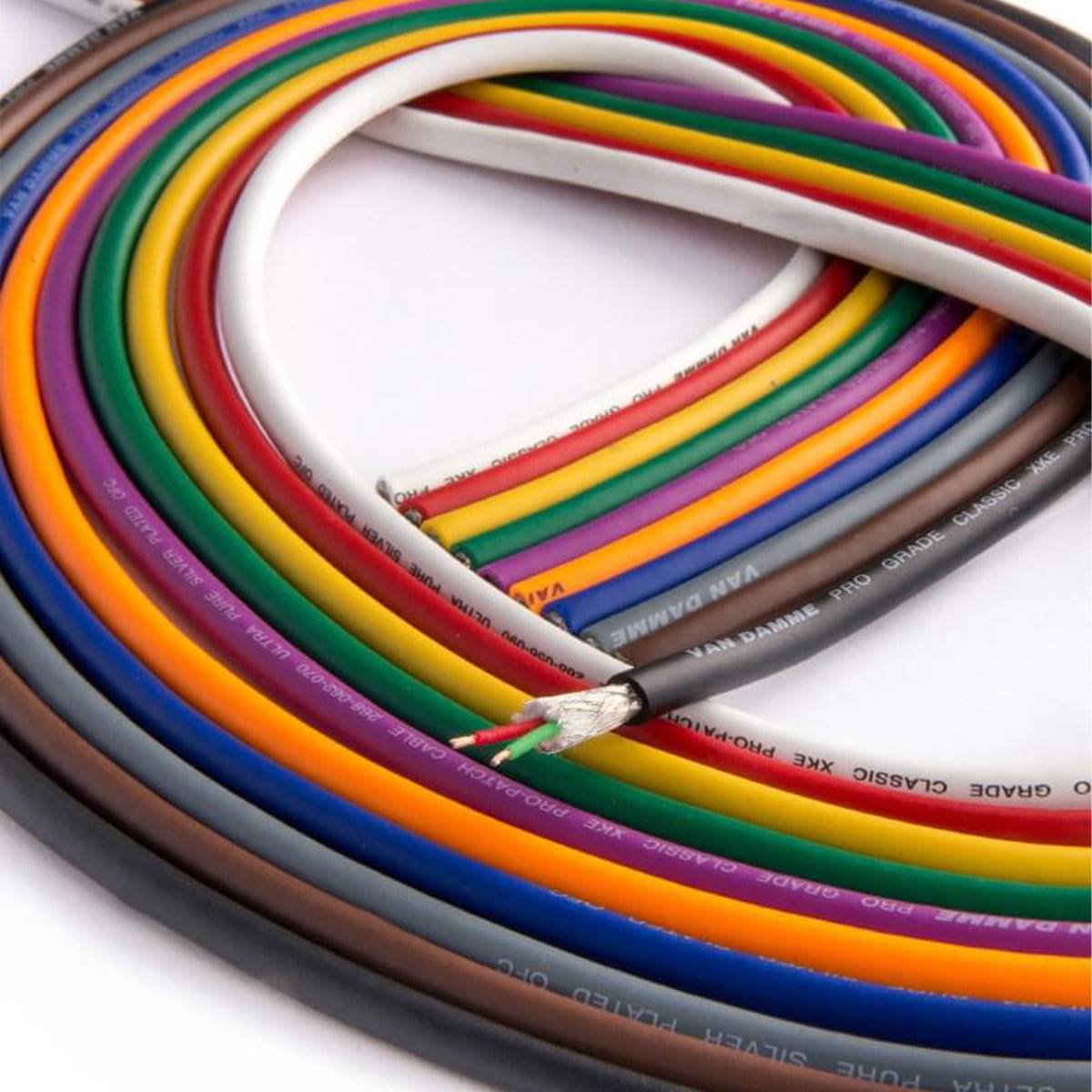 Van Damme XKE Pro-Patch balanced Patchkabel Weiß Meterware