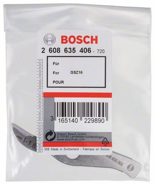 Bosch Power Tools Messer gerade bis 1,6 mm, 2608635406