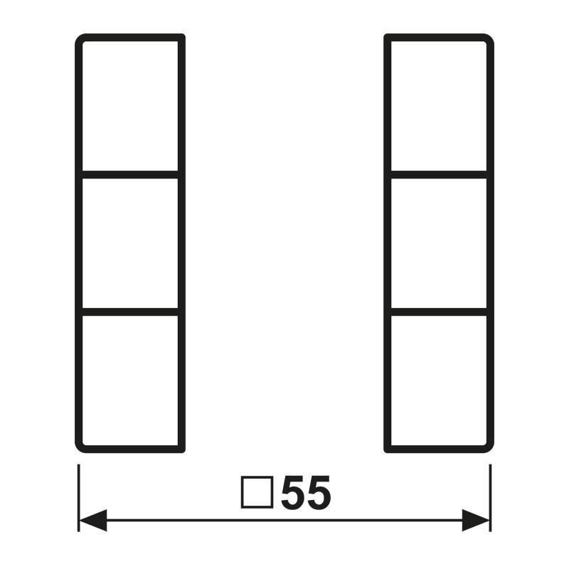 Jung Tastensatz 3fach A 503 TSA ANM