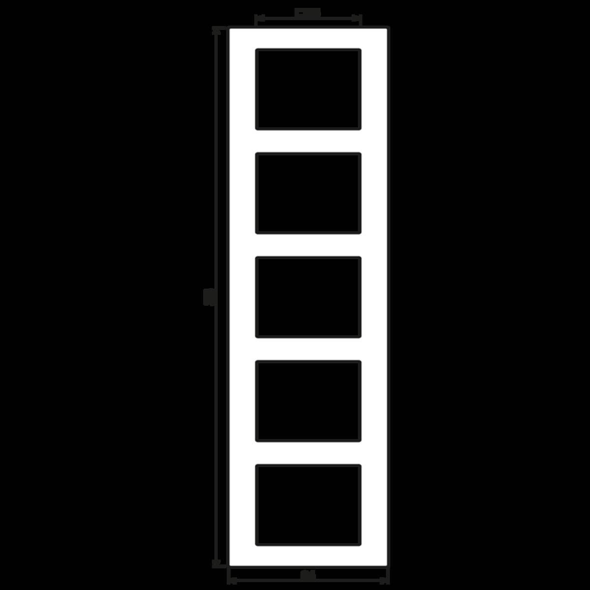 Jung Rahmen 5-fach aws AC 585 WW