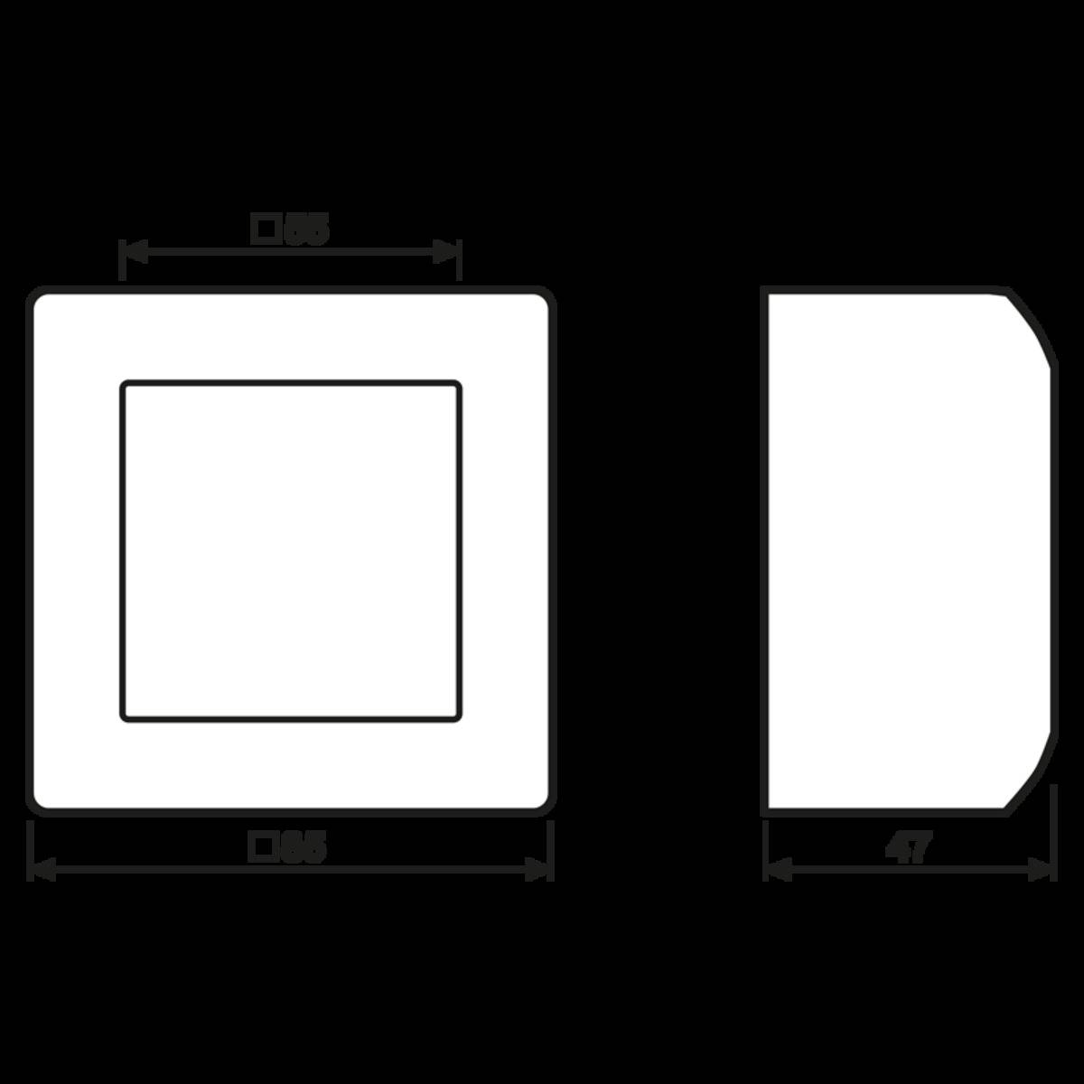 Jung AP-Kappe 1-fach sw AS 581 A SW