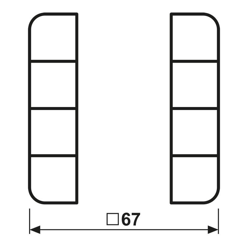 Jung Tastensatz, 4fach CD 504 TSA GR
