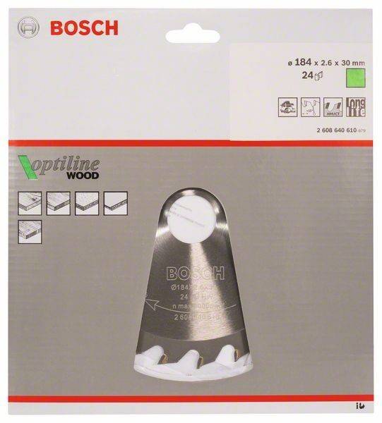 Bosch Power Tools PRO Wood Kreissägeblatt, 2608640610