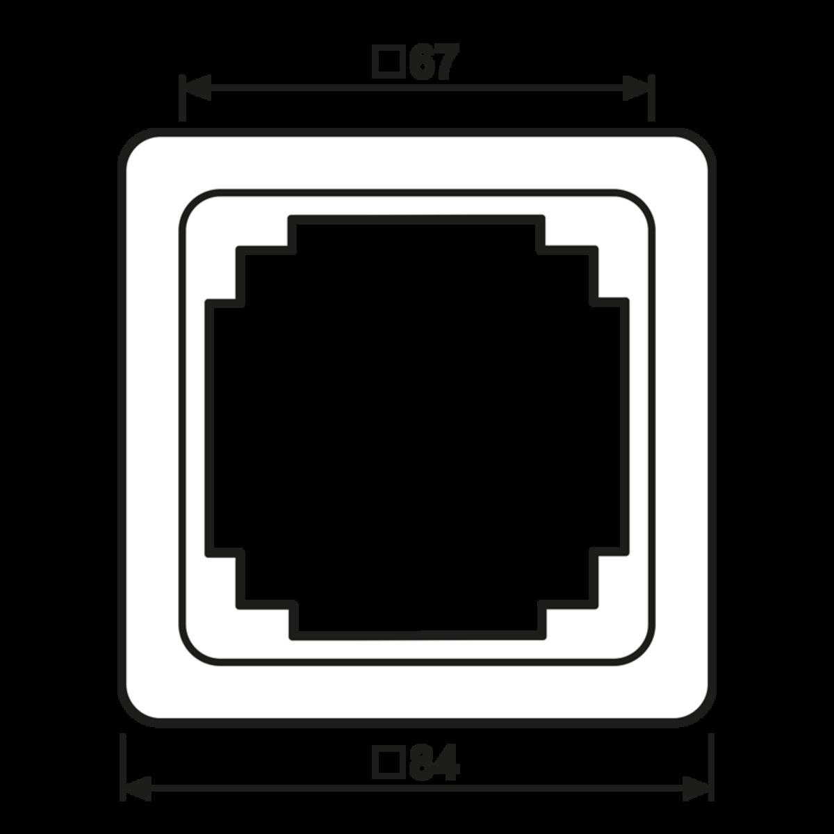 Jung Rahmen 1-fach lgr CDP 581 LG