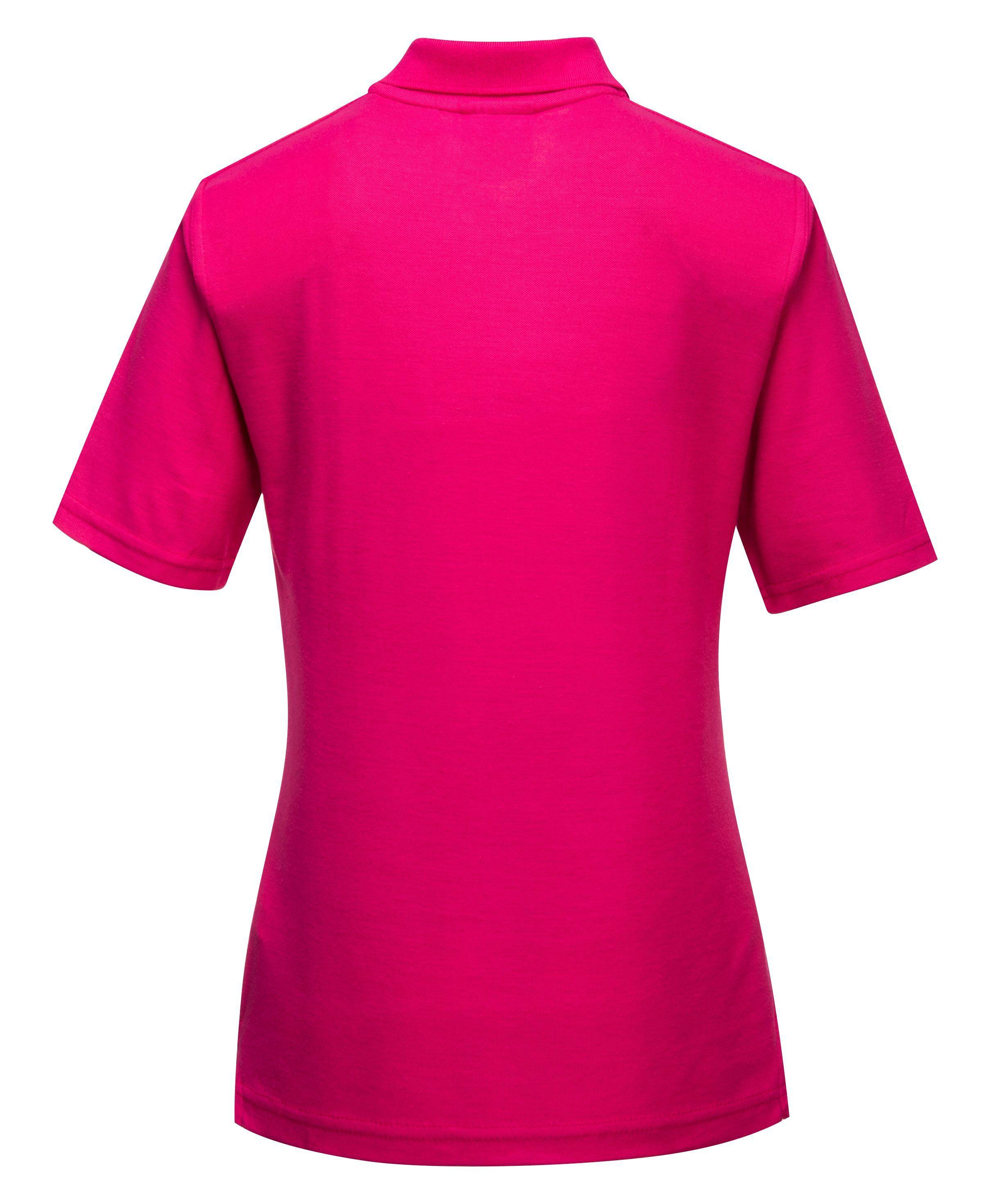 Portwest Damen Naples Polo-Shirt Farbe: Rosa Gr. 2XL