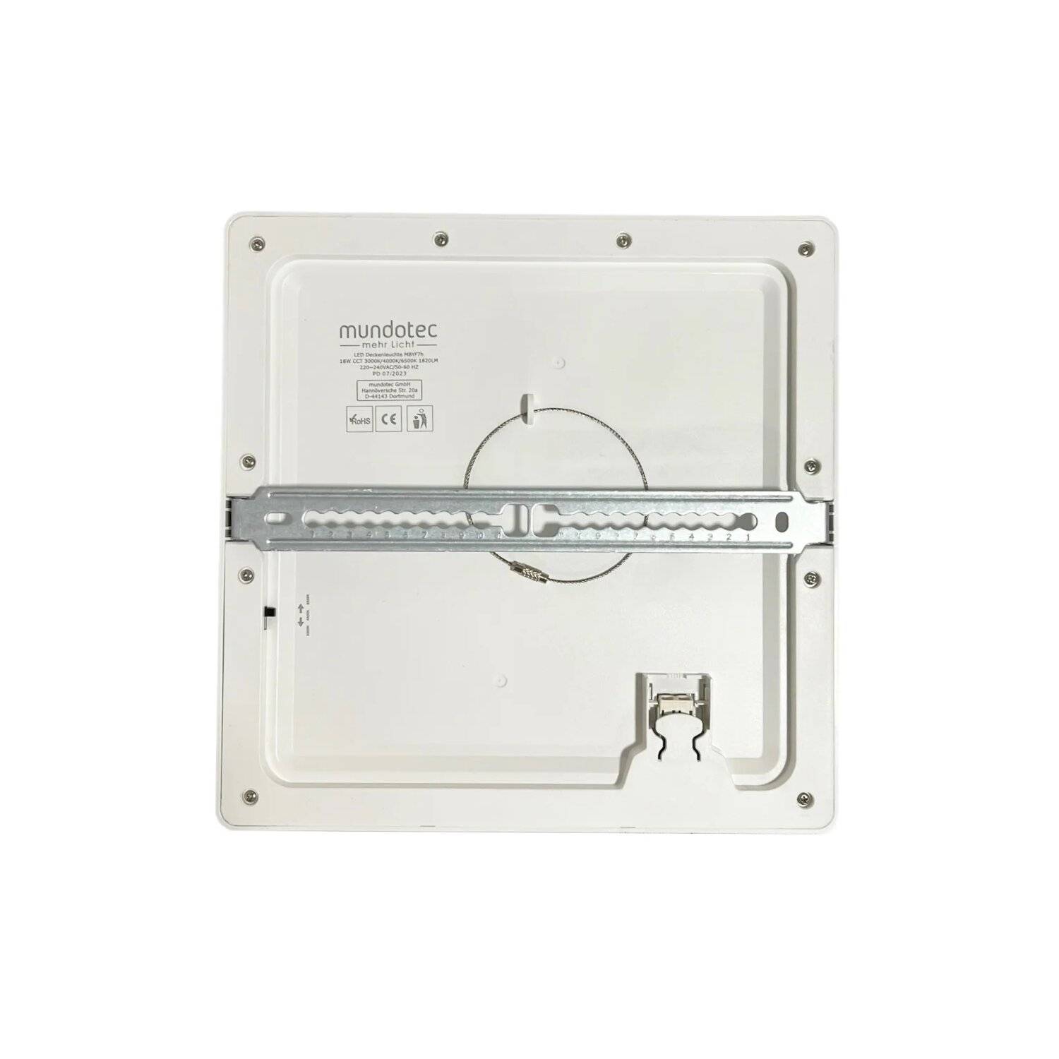 LED Aufbauleuchte Deckenleuchte 18 Watt eckig IP20 CCT 3000K/4000K/6500K