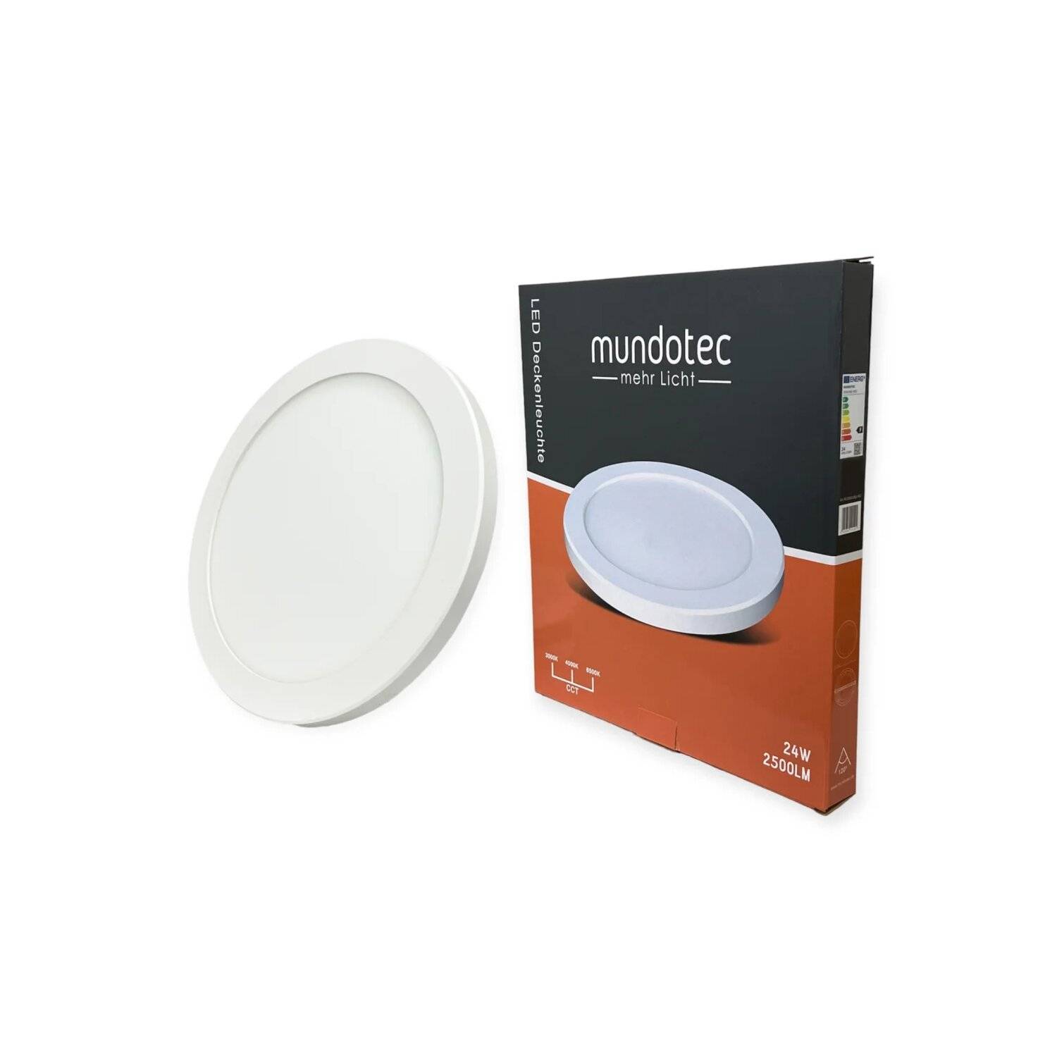 LED Aufbauleuchte Deckenleuchte 24 Watt rund IP20 CCT 3000K/4000K/6500K