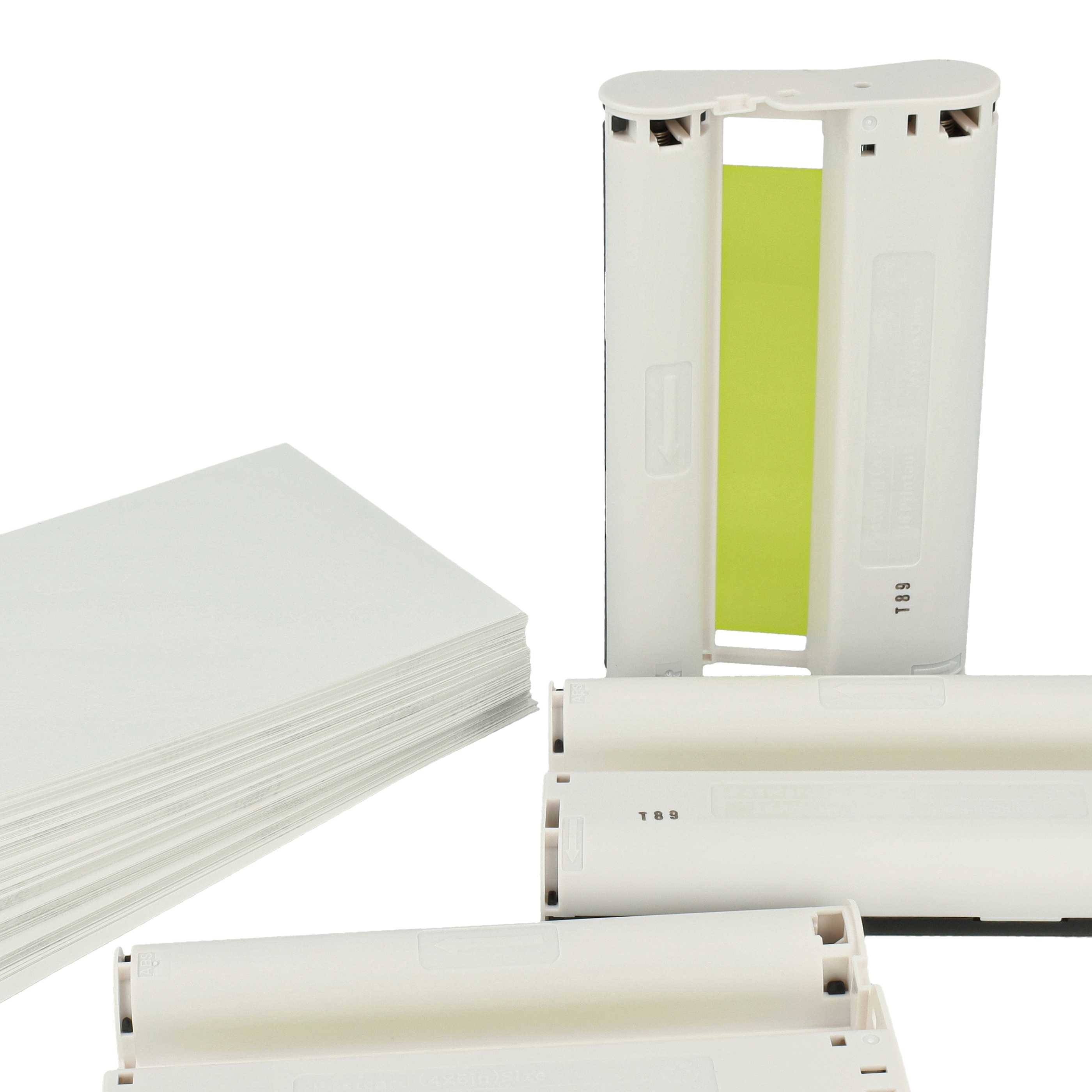 vhbw Druckerkartuschen Cyan/Magenta/Yellow kompatibel mit Canon Selphy CP-720, CP-730 Fotodrucker (kompatibel, 3er-Pack)