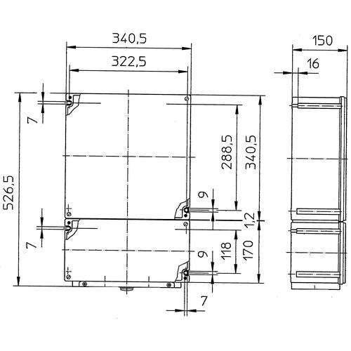 Stahl Kabelübergangskasten 8146/1000-C958