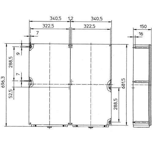 Stahl Kabelübergangskasten 8146/1000-C923