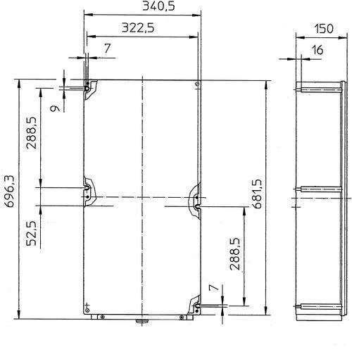 Stahl Kabelübergangskasten 8146/1093-C924