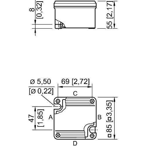 Stahl Abzweigdose Ex e 8118/113-303