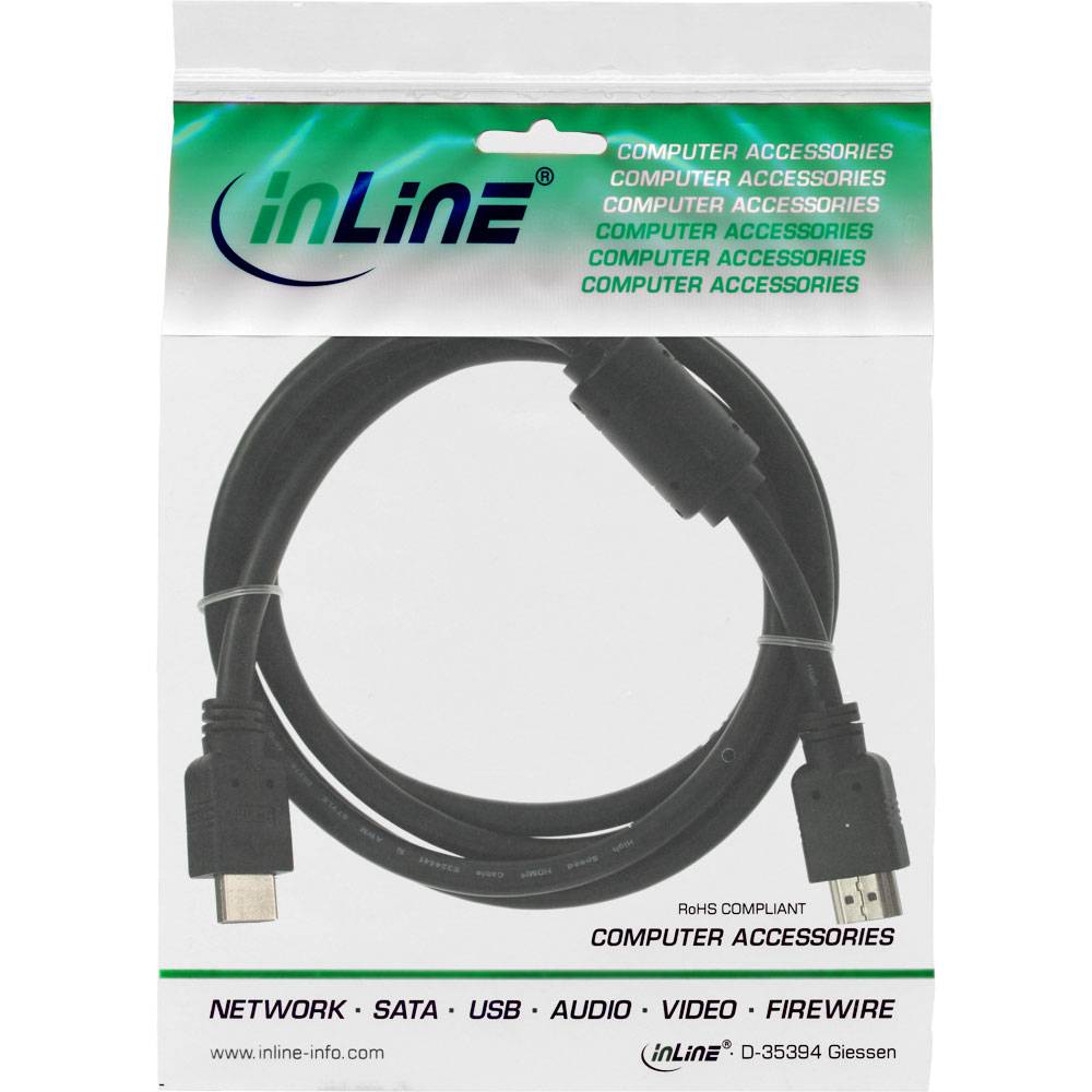 InLine High Speed - HDMI-Kabel - HDMI männlich bis HDMI männlich