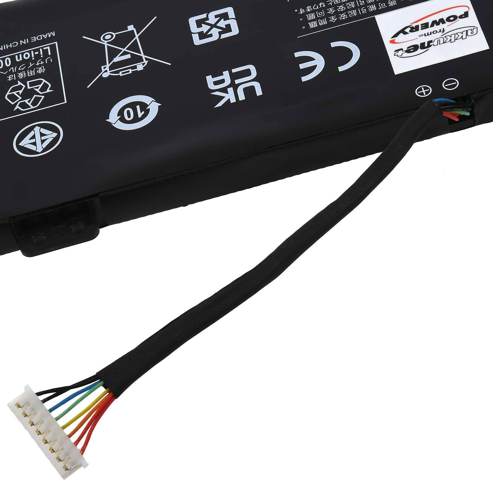 Powery Akku für Gaming Laptop Acer Predator Helios 300 PH317-54-75K8, 15,4V, Li-Polymer