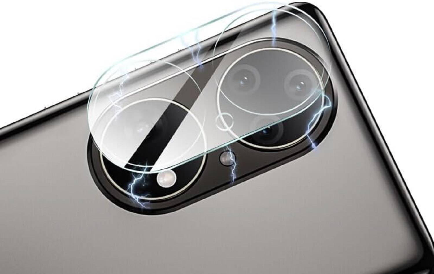 Kopie von 5x Kamera 9H Panzerhartglas für Huawei P50 3D KLAR ECHTES TEMPERED Panzerglas Kameraglas Kamerhartglas Kameraschutzglas Schutzglas