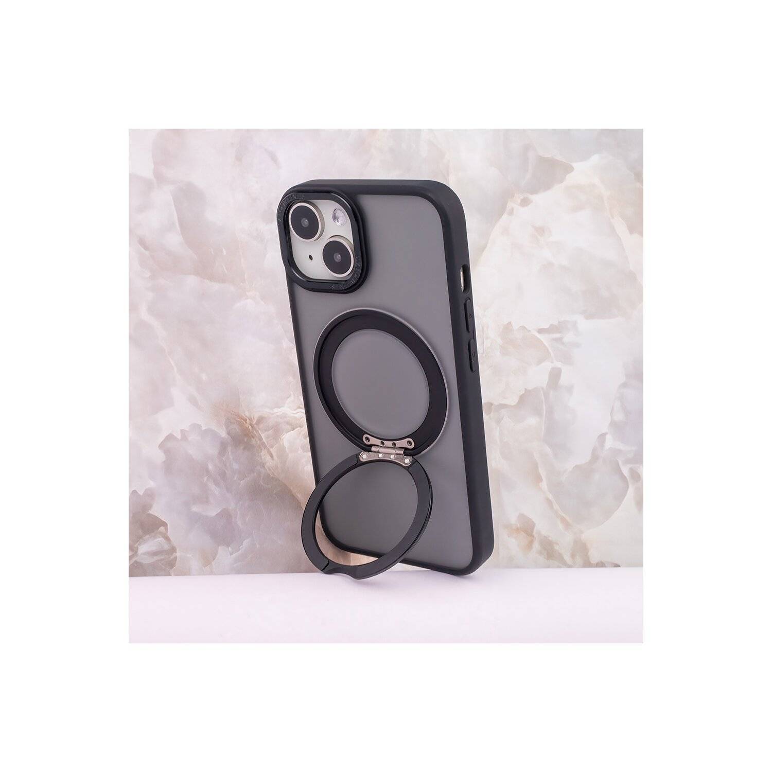 Mag Ring Rotating case kompatibel mit iPhone 11 Schwarz