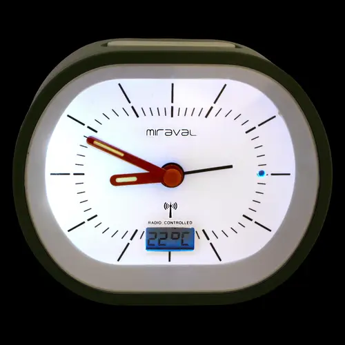 Miraval Funkwecker mit Digitaler Datumsanzeige Temperatur Geräuschlos Reisewecker Quarzwecker kein Ticken - 4-MV1021-2 Miraval Funkwecker mit Digitaler Datumsanzeige Temperatur Geräuschlos Reisewecker Quarzwecker kein Ticken - 4-MV1021-2