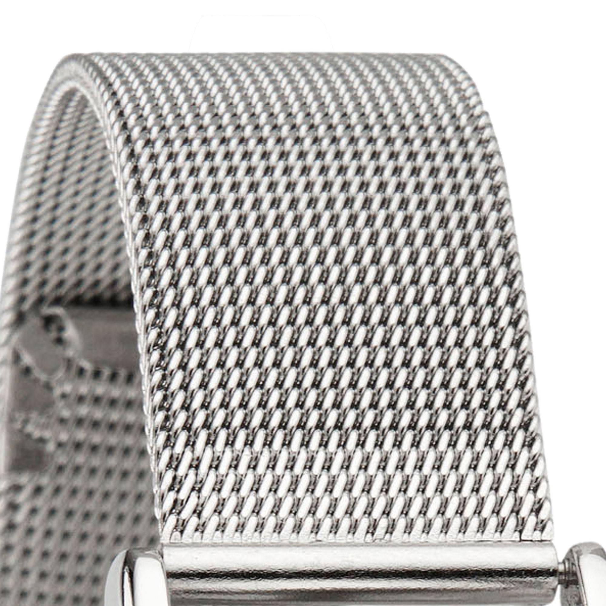 Miraval Danebarmbanduhr mit Datumsanzeige Edelstahlarmband 33 mm japanisches Quarzuhwerk Schwarz 16 mm breit Mineralglas - 2-MV0222-3