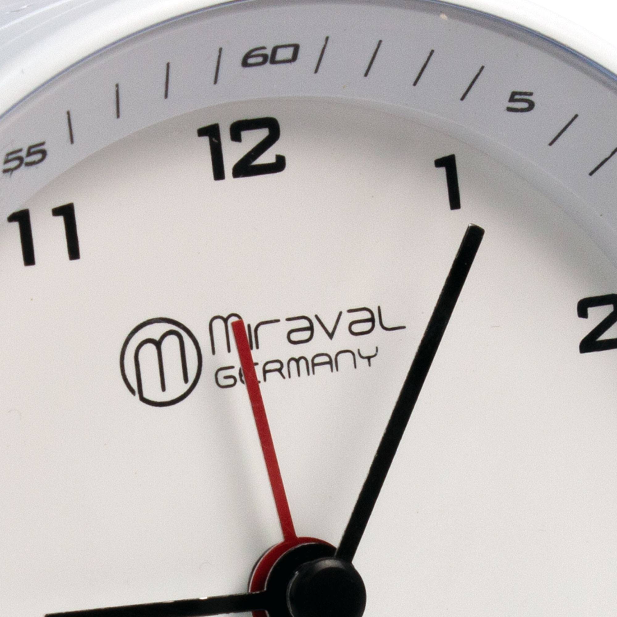 Miraval Funkwecker Premiumline DCF77 Funkwecker Reisewecker Analoger Wecker geräuschlos kein Ticken Design Funkwecker