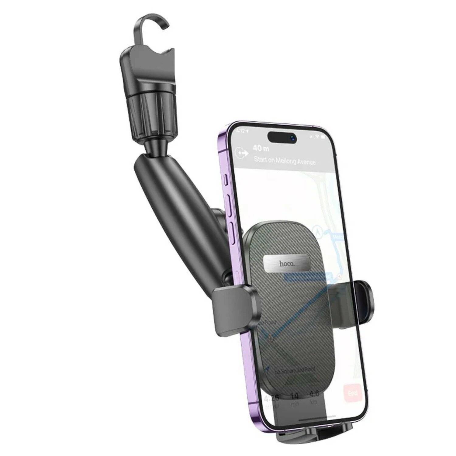 HOCO einstellbare Autotelefonhalter für den Rückspiegel Waves H17 schwarz