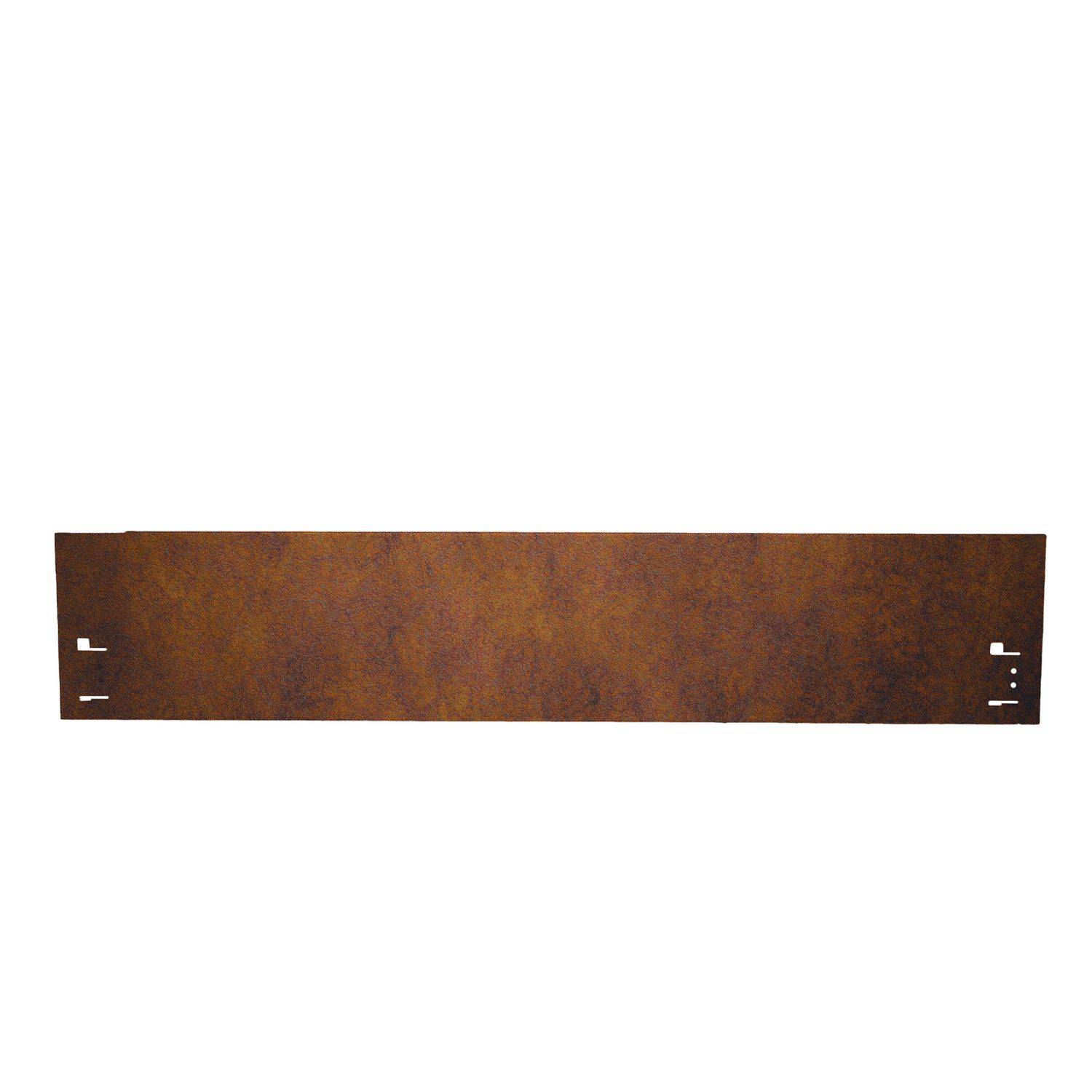 10er Set Rasenkante Cortenstahl 120 cm lang, Beeteinfassung - Metall feuerverzinkt, Width:18.5 cm