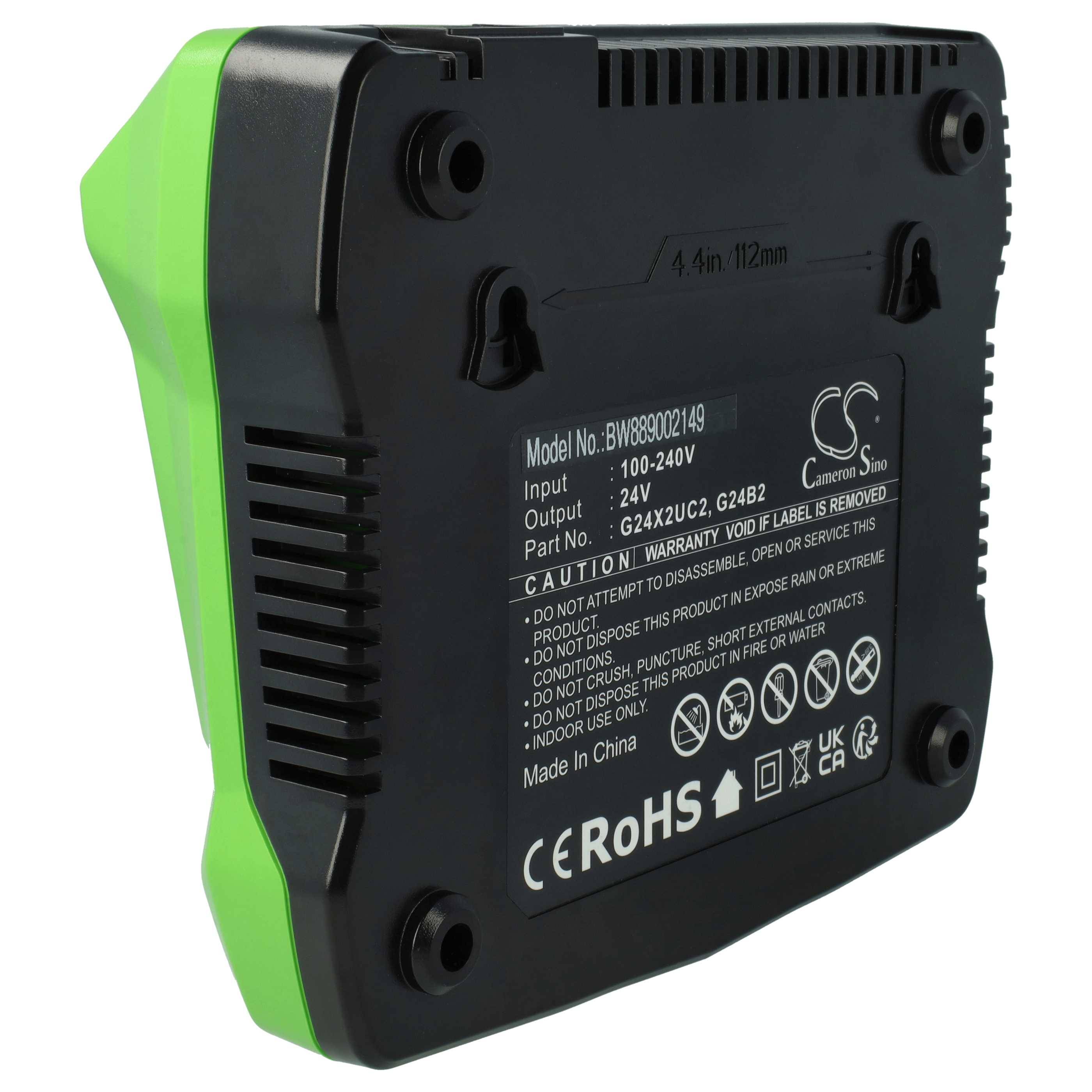 vhbw Dual-Ladegerät kompatibel mit Lutz B2 Battery PP Werkzeug Li-Ion-Akkus, 24V