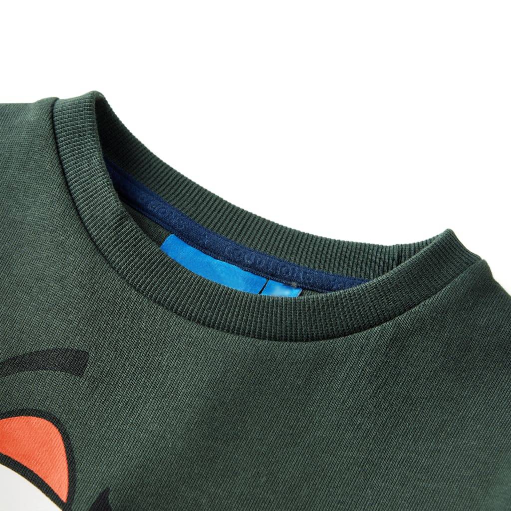Kinder-Sweatshirt Dunkelgrün 104