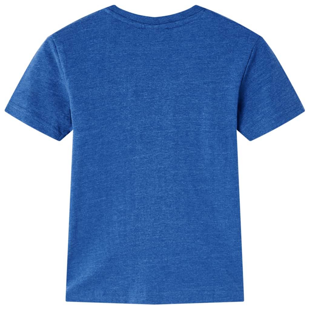 Kinder-T-Shirt Dunkelblau Melange 140