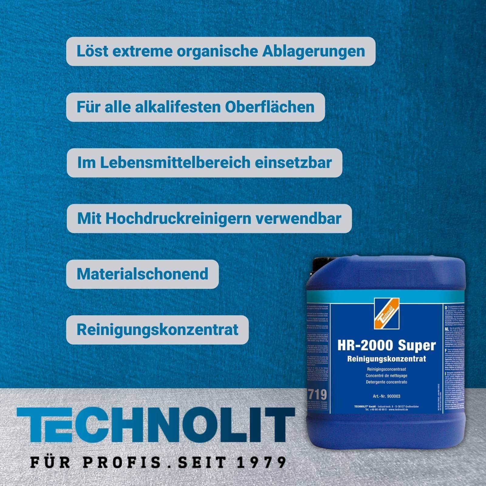 TECHNOLIT Reinigungskonzentrat HR-2000 Super - Inhalt:5 Liter