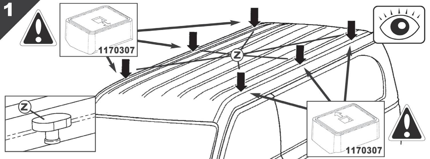 Dachbox VDPBA320 320 Ltr Carbonlook abschließbar + AURILIS PRO Dachgepäckträger kompatibel mit für Citroen Jumper ab 2006