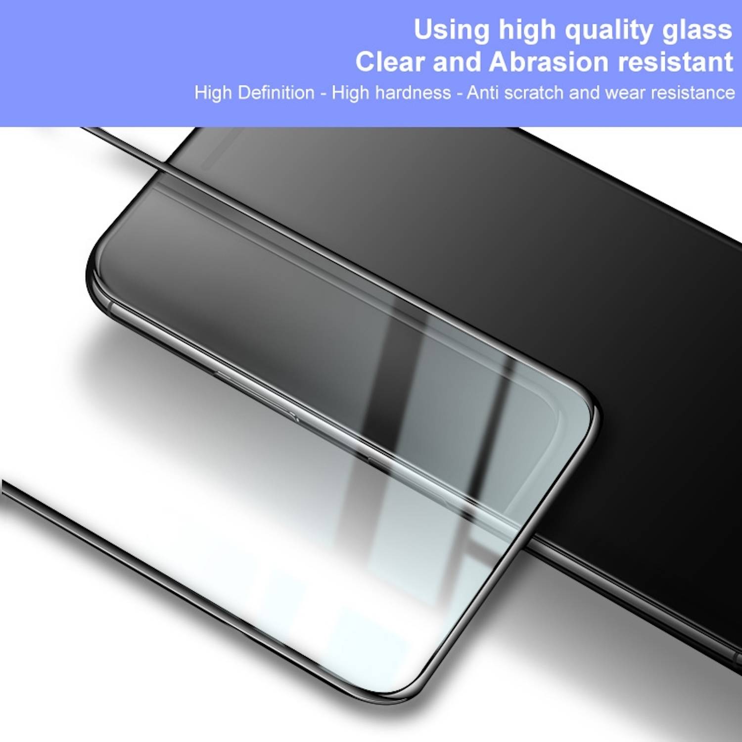 Für ZTE Blade A54 1x 3D Premium 0,3 mm Schutz H9 Hart Glas Schwarz