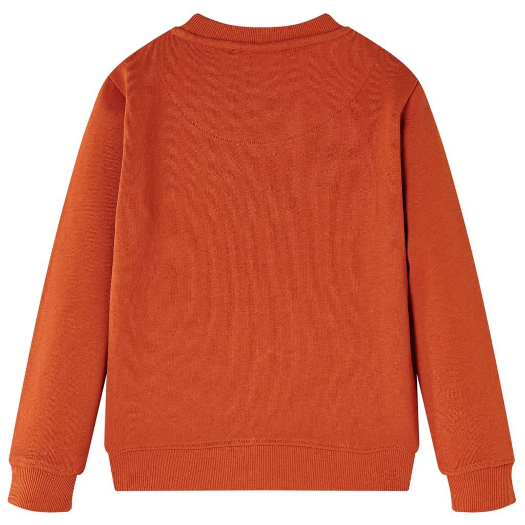 Kinder-Sweatshirt Rostbraun 128