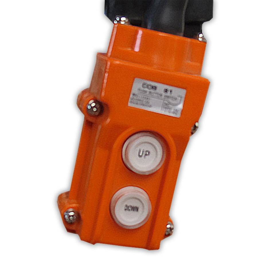 qteck Semi-elektrischer Behälter-/Palettenneiger zum Heben und Kippen bis 90° Hubkraft 1000kg