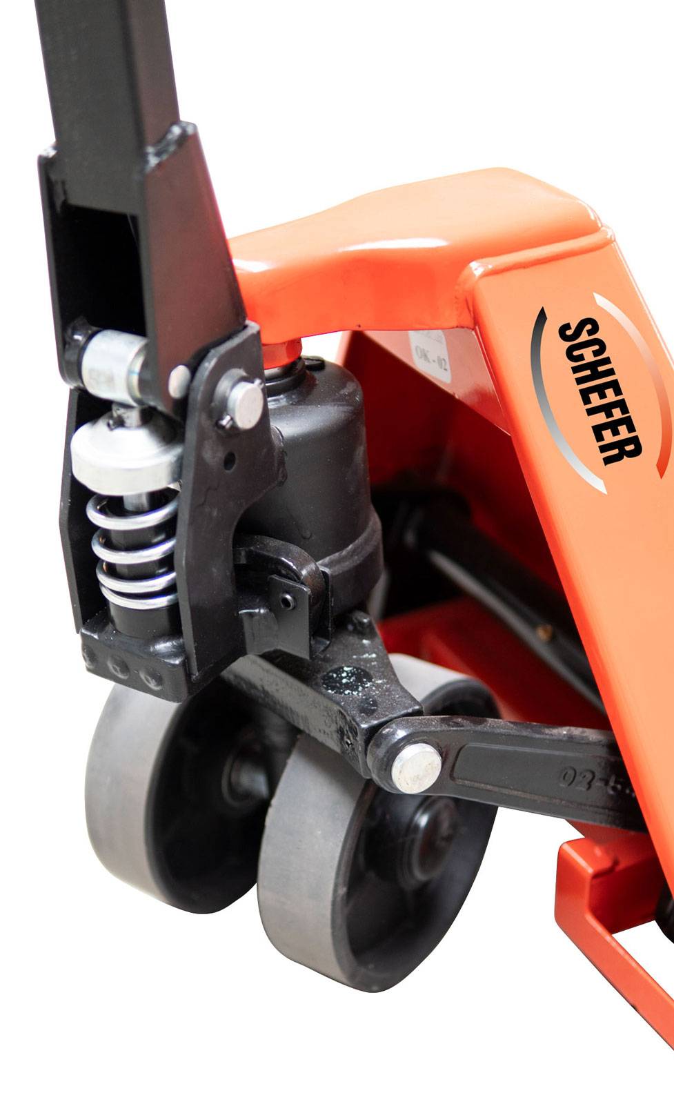 Schefer Gabelhubwagen Premium mit Schnellhub in Sonderlänge Gabellänge 1800mm