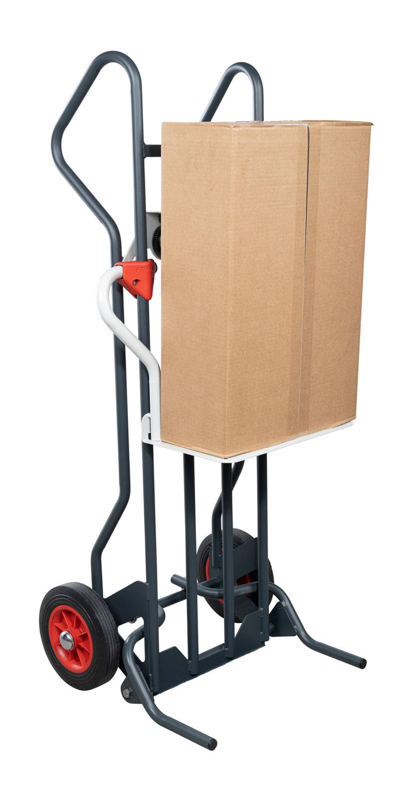 FIMM höhenverstellbare Sackkarre Tragkraft 150 kg mit 260mm Pneumatik Reifen