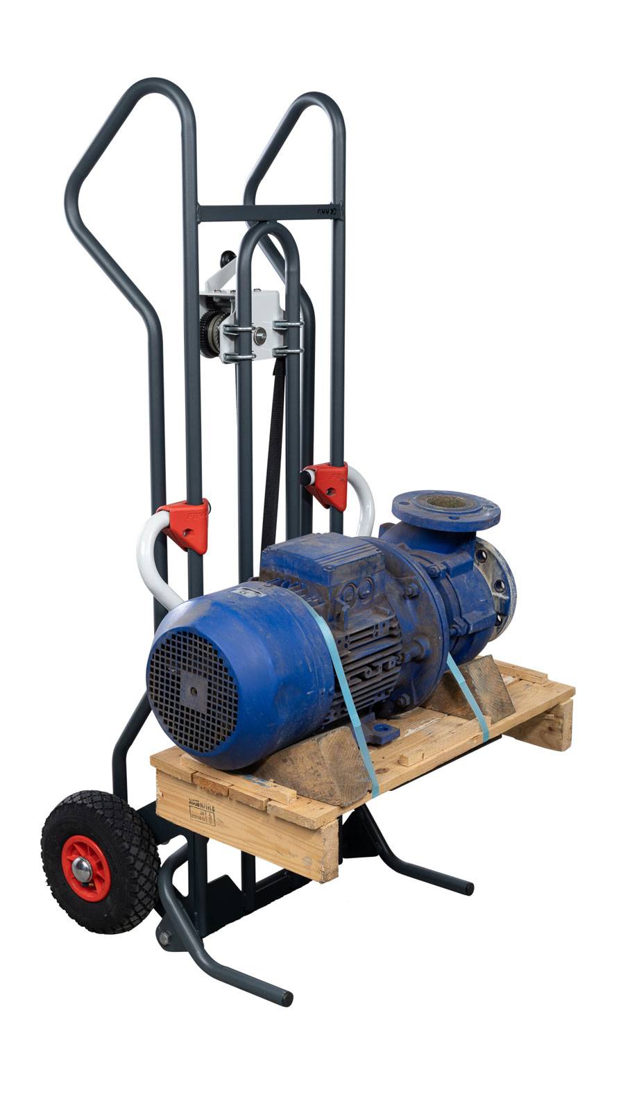 FIMM höhenverstellbare Sackkarre Tragkraft 150 kg mit 260mm Pneumatik Reifen