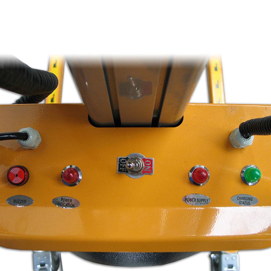 qteck Semi-elektrische Minilifter mit Plattform 470x600mm und 125-2000mm Hubhöhe 150kg Hubkraft