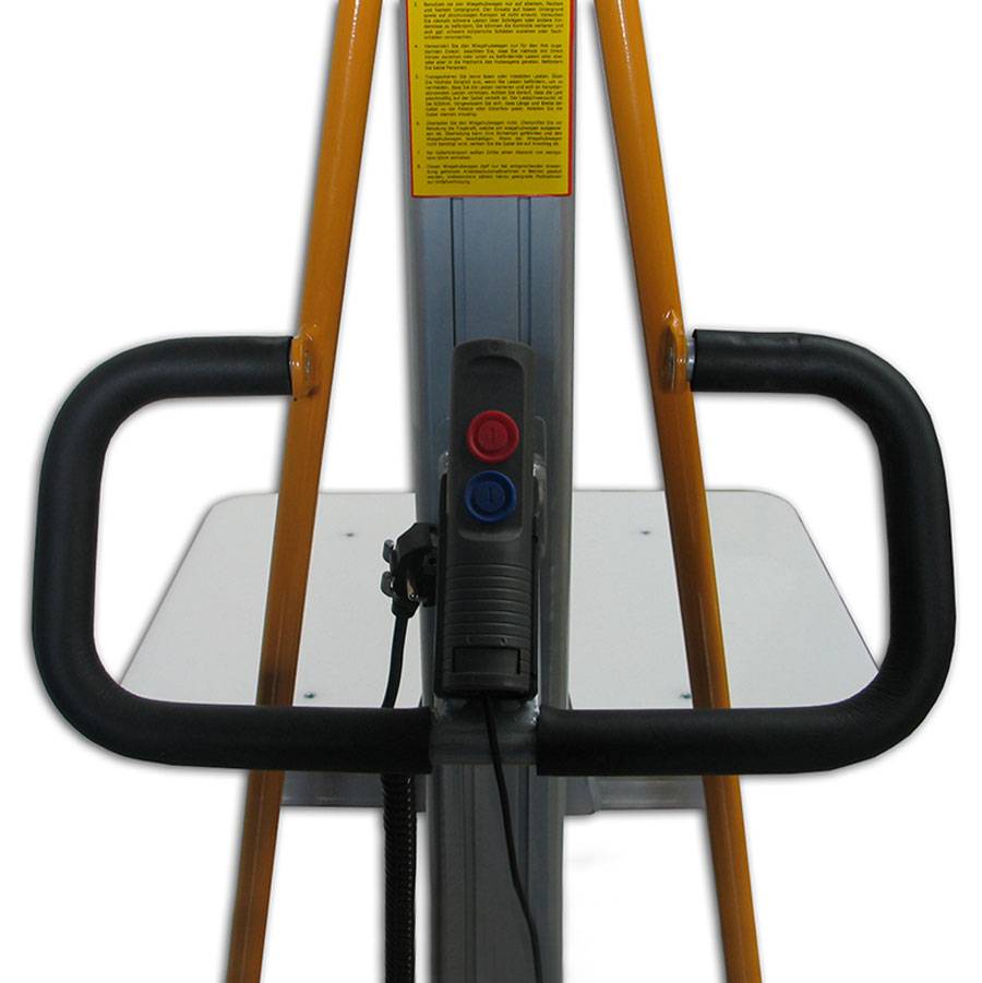 qteck Semi-elektrische Minilifter mit Plattform 470x600mm und 125-2000mm Hubhöhe 150kg Hubkraft