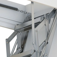 Dolle Bodentreppe clickFIX® vario 110x60cm Aluminium-Scherentreppe 266–295cm Raumhöhe mit U-Wert 0,49 Dolle Bodentreppe clickFIX® vario 110x60cm Aluminium-Scherentreppe 266–295cm Raumhöhe mit U-Wert 0,49