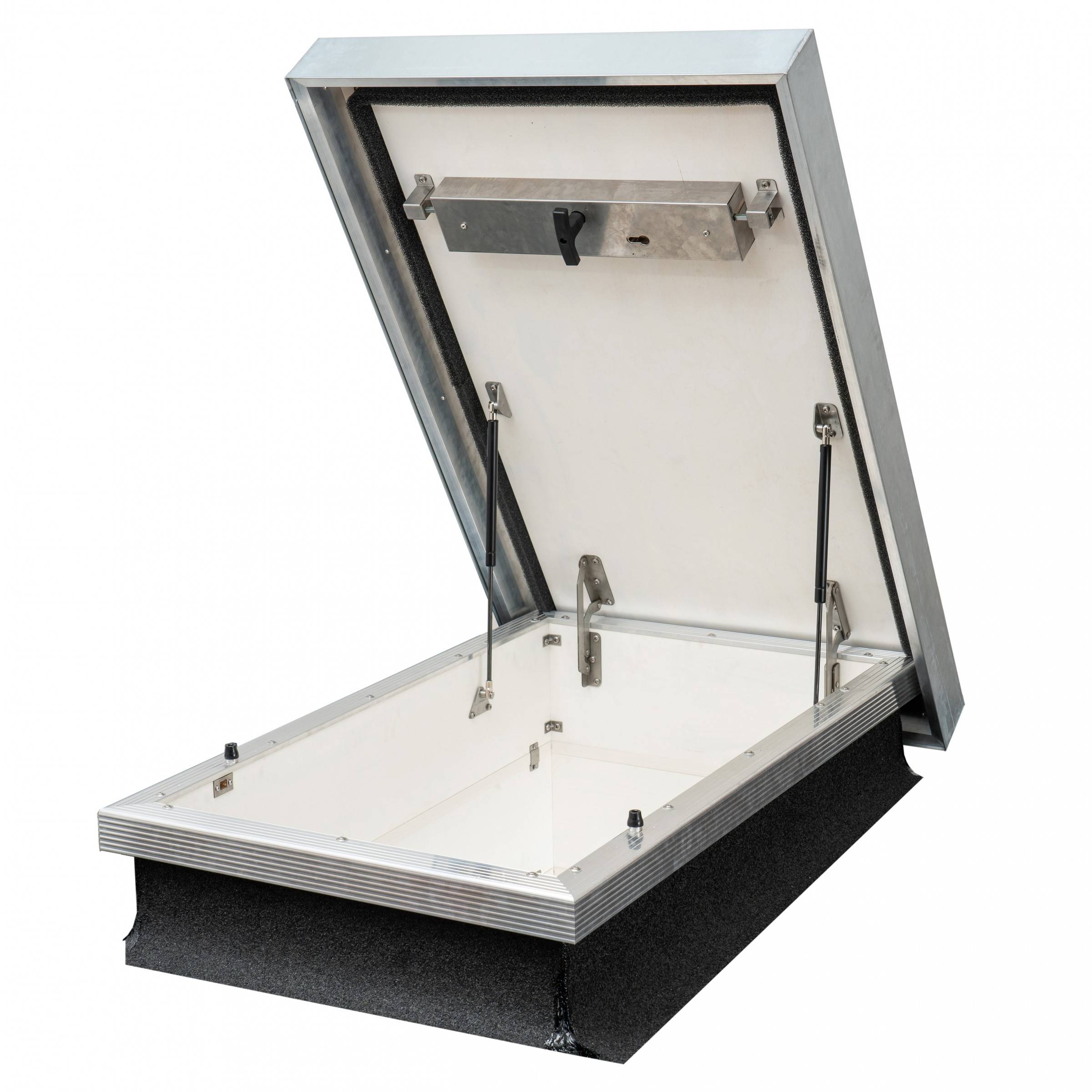 Dolle Flachdachausstieg mit Bodentreppe clickFIX® F30 3-teilig 120x60cm mit U-Wert 0,96 Konstruktionshöhe 76,8-100,8cm