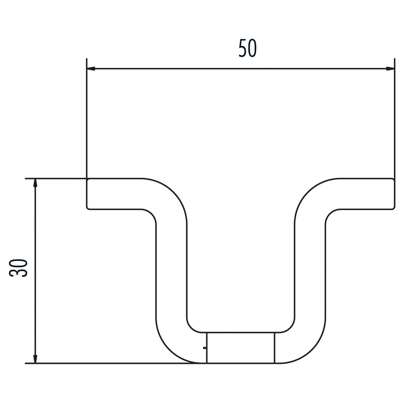 Hailo Steigschutz-Schienen Typ H50 1680mm lang Aluminium eloxiert AlMgSi 0,3