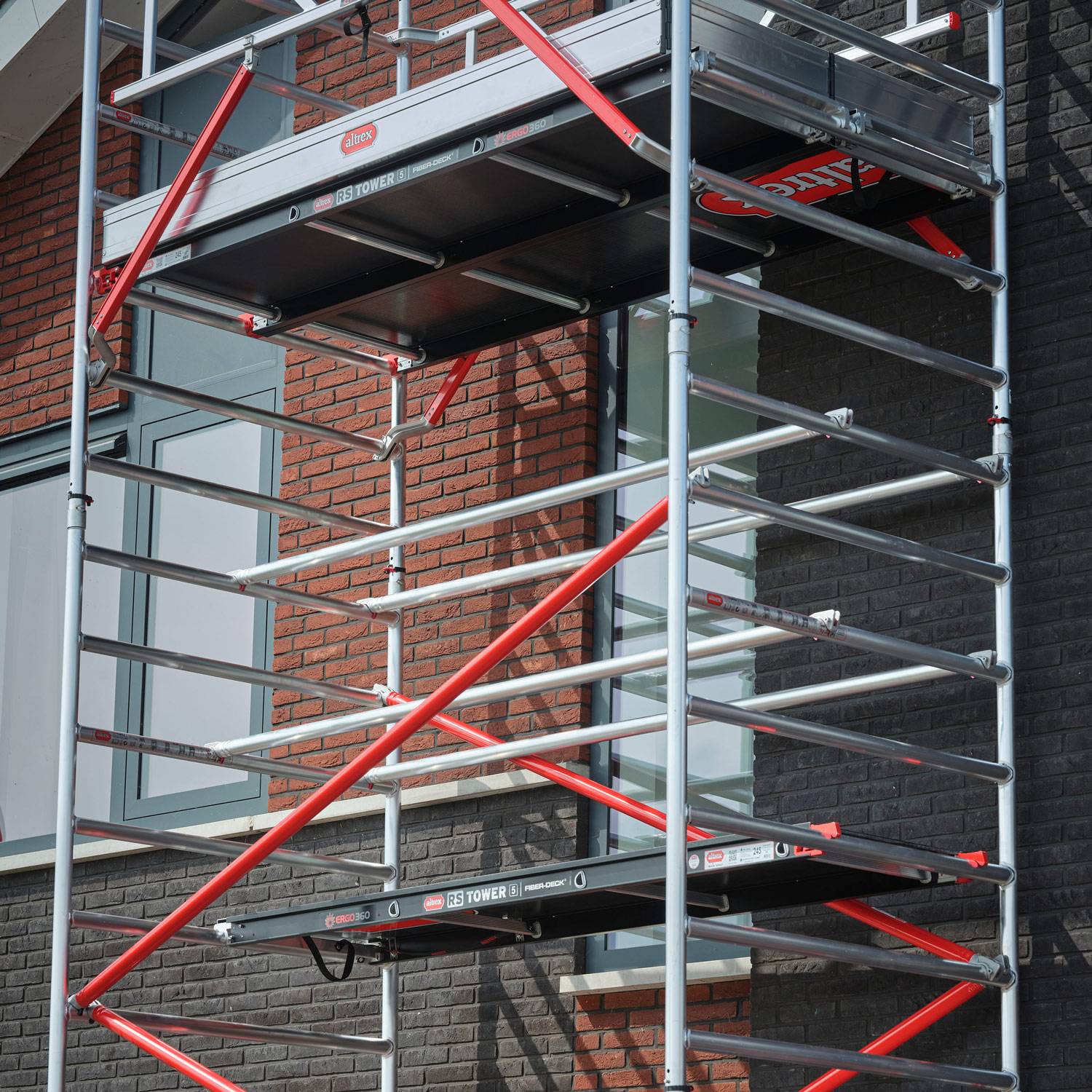 Altrex Fahrgerüst RS Tower 52 Aluminium mit Holz-Plattform 9,20m AH 1,35x3,05m