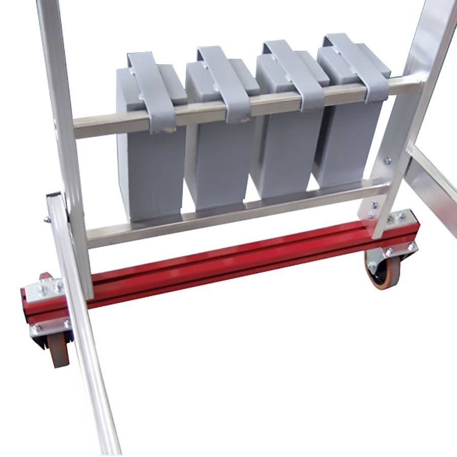 Euroline Premium 32778 Podestleiter fahrbar, klappbar 5 Stufen