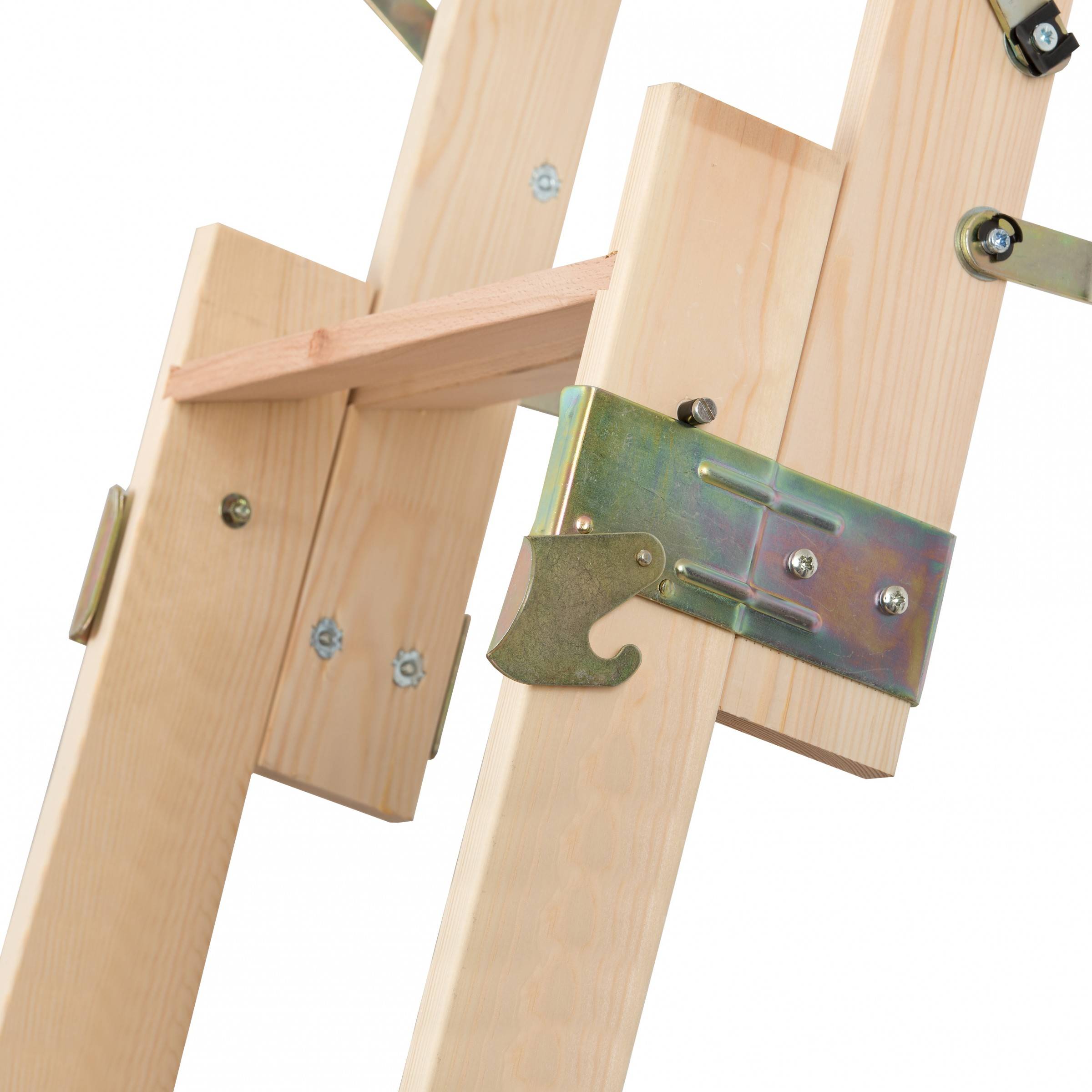 Dolle Bodentreppe clickFIX® 2-teilig bis 274cm Raumhöhe mit U-Wert 0,49 Deckenöffnung 120x60cm