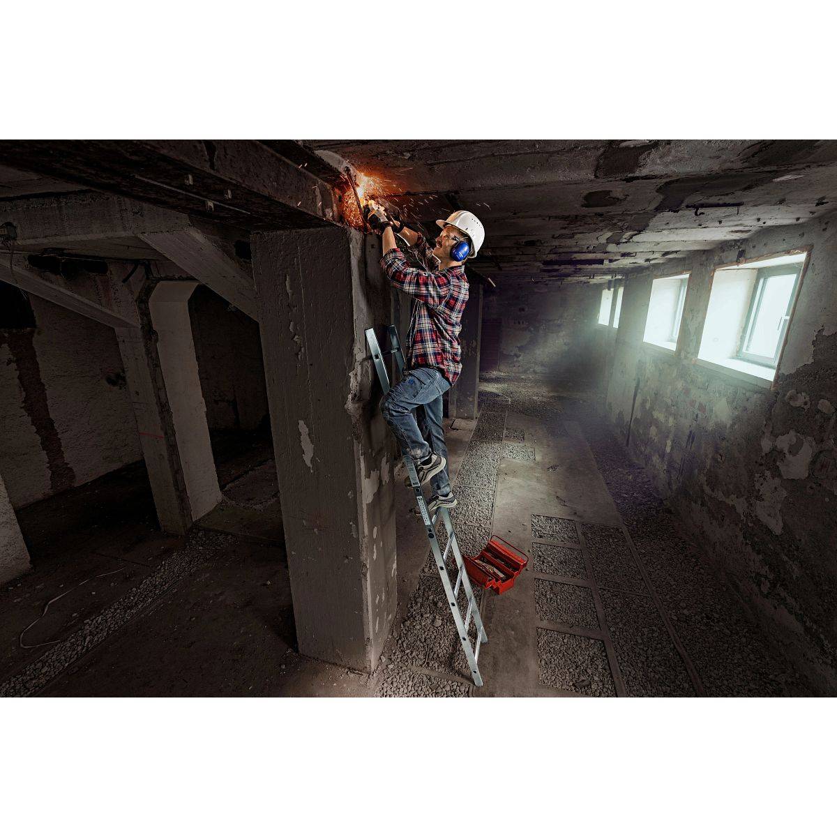 Werner Sprossenanlegeleiter 9 Stufen